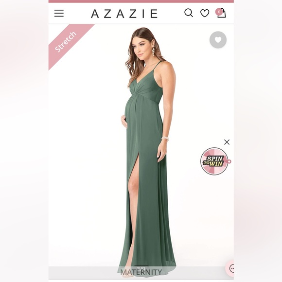 Azazie Annabelle Maternity Dress - Picture 5 of 7